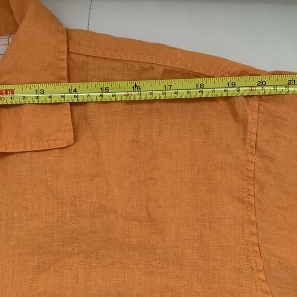 Pronto-Uomo Cotton Orange Shirt Modern Fit Size XL - Picture 2 of 7
